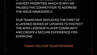 《Apex英雄》开发商回应黑客入侵事件