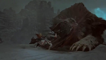 《怪物猎人:荒野》新视频 猎人近身大战巨型辟兽